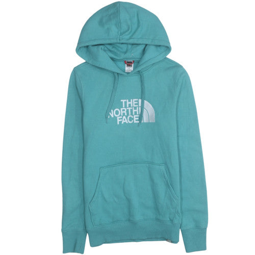 The North Face Womens Blue Pullover Hoodie Size S Cotton Sweatshirt
