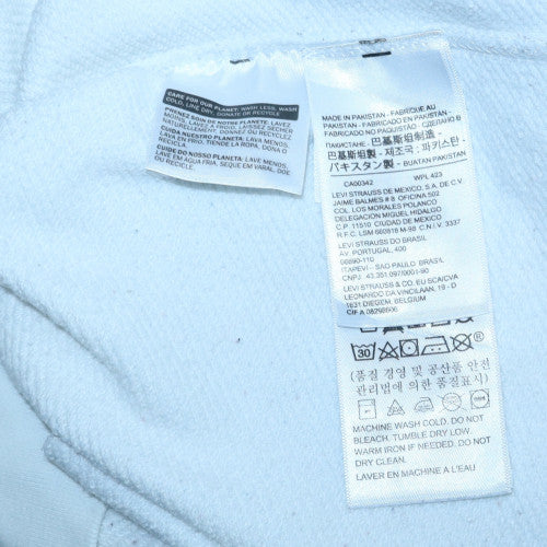 Levi's Men's White Pullover Hoodie Small Regular Fit Graphic Logo