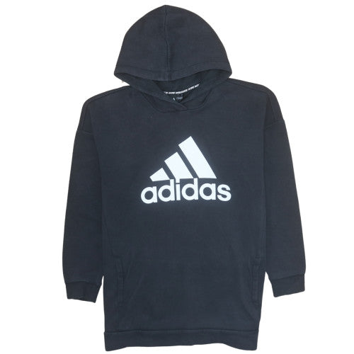 Adidas Womens Black Pullover Hoodie Size M Logo Sportswear