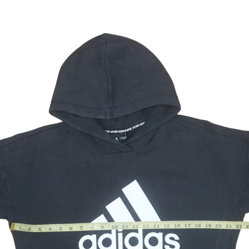 Adidas Womens Black Pullover Hoodie Size M Logo Sportswear