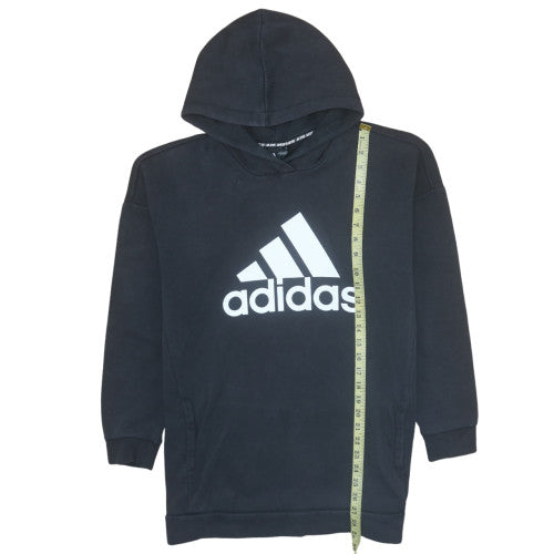 Adidas Womens Black Pullover Hoodie Size M Logo Sportswear