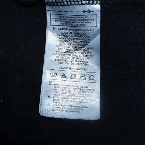 Adidas Womens Black Pullover Hoodie Size M Logo Sportswear