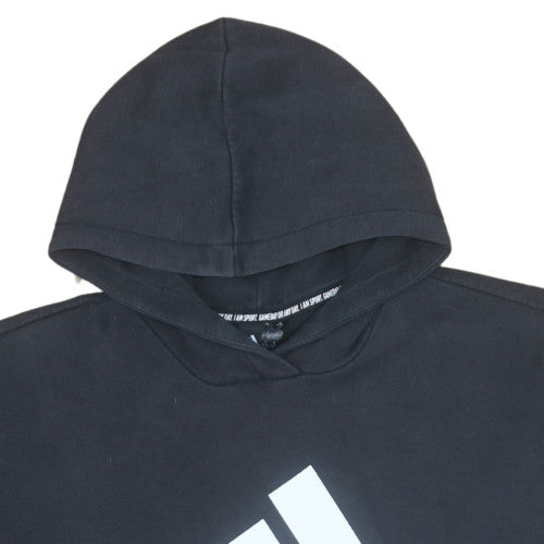 Adidas Womens Black Pullover Hoodie Size M Logo Sportswear