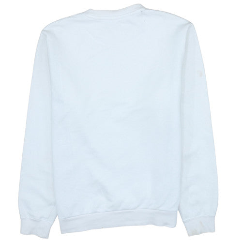 Nike Womens Grey White Colourblock Logo Sweatshirt Size M