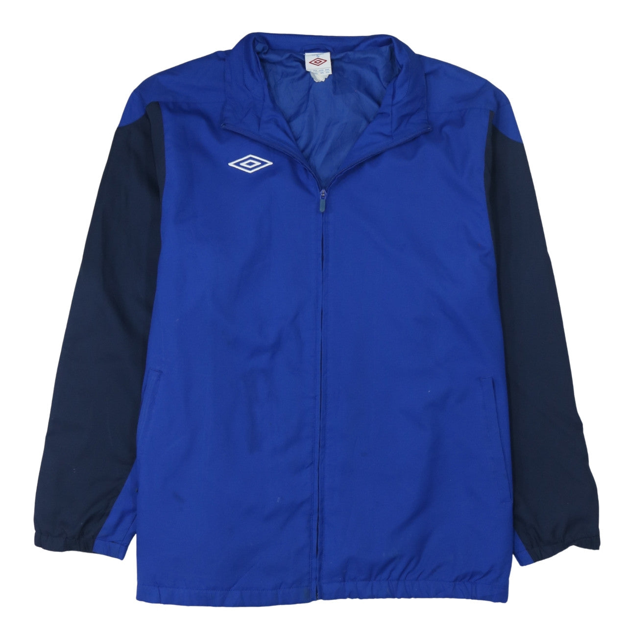 Umbro Men's Blue Track Jacket Size L Polyester Zip Front