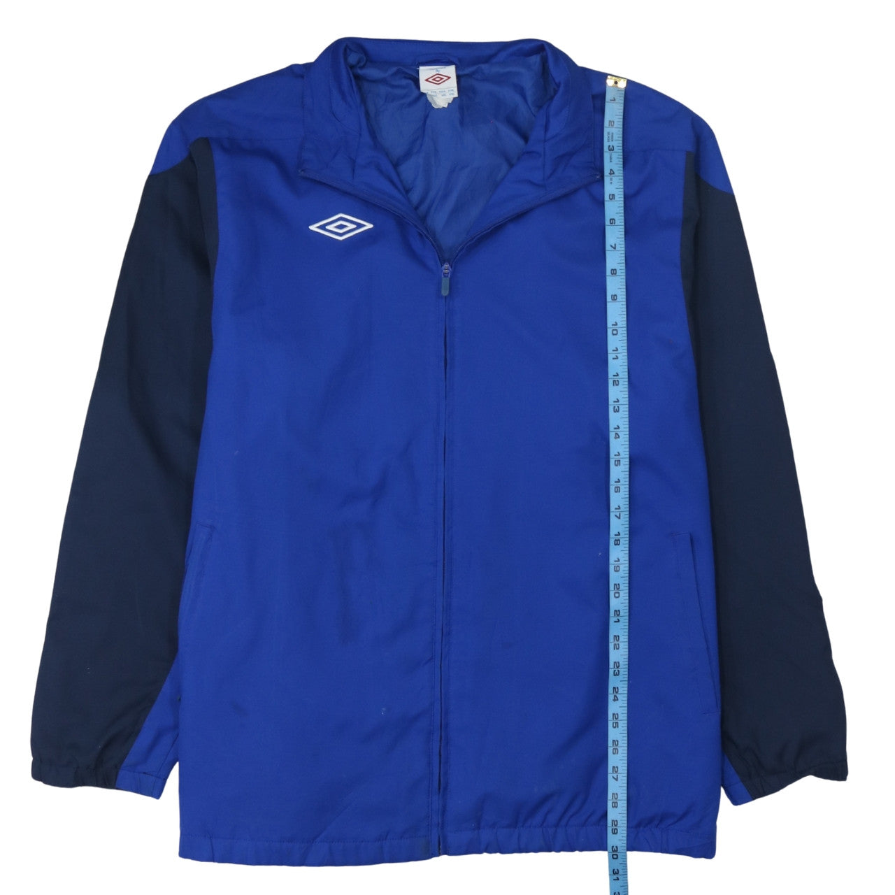 Umbro Men's Blue Track Jacket Size L Polyester Zip Front