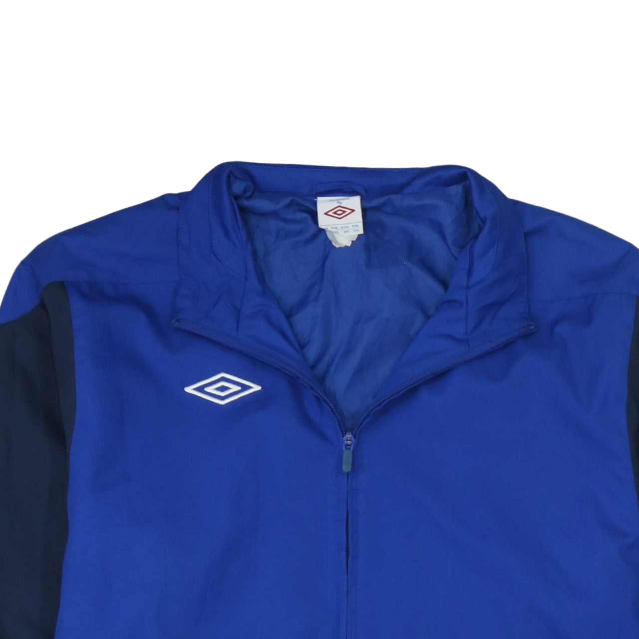 Umbro Men's Blue Track Jacket Size L Polyester Zip Front