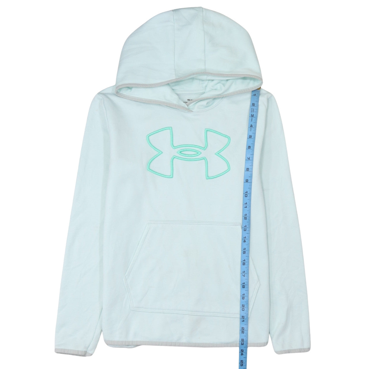 Under Armour Women’s Light Blue Pullover Hoodie Small Loose Fit