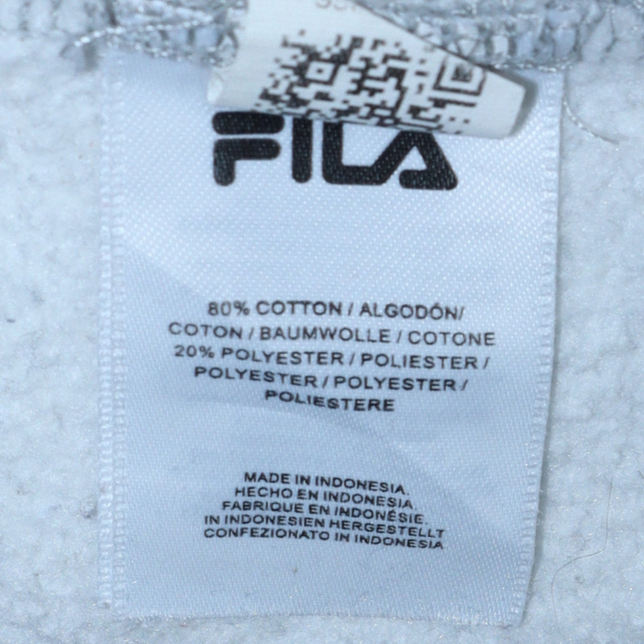 Fila Womens Grey Regular Fit Crew Neck Logo Pullover Sweatshirt L