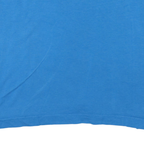Puma Men's Blue Graphic Logo Cotton T-Shirt Size M