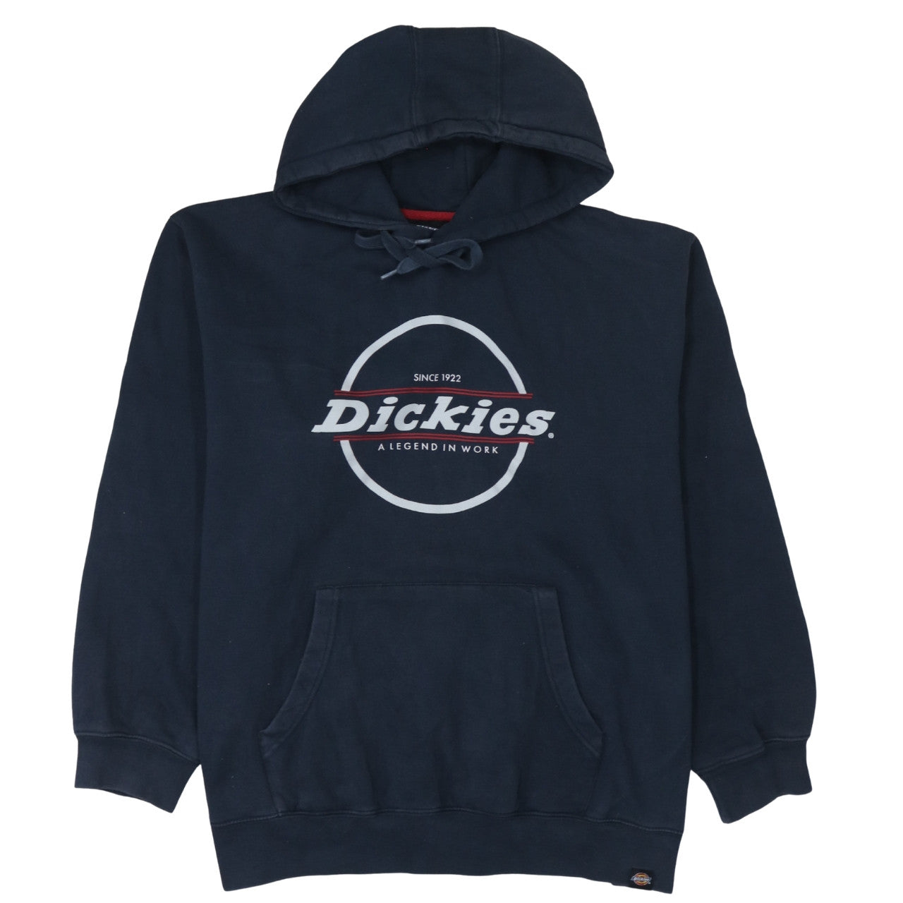 Dickies Men's Blue 2XL Pullover Hoodie with Logo Print