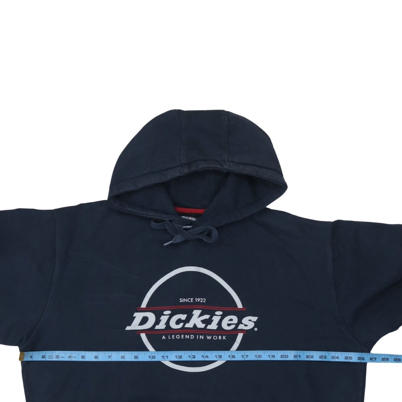 Dickies Men's Blue 2XL Pullover Hoodie with Logo Print