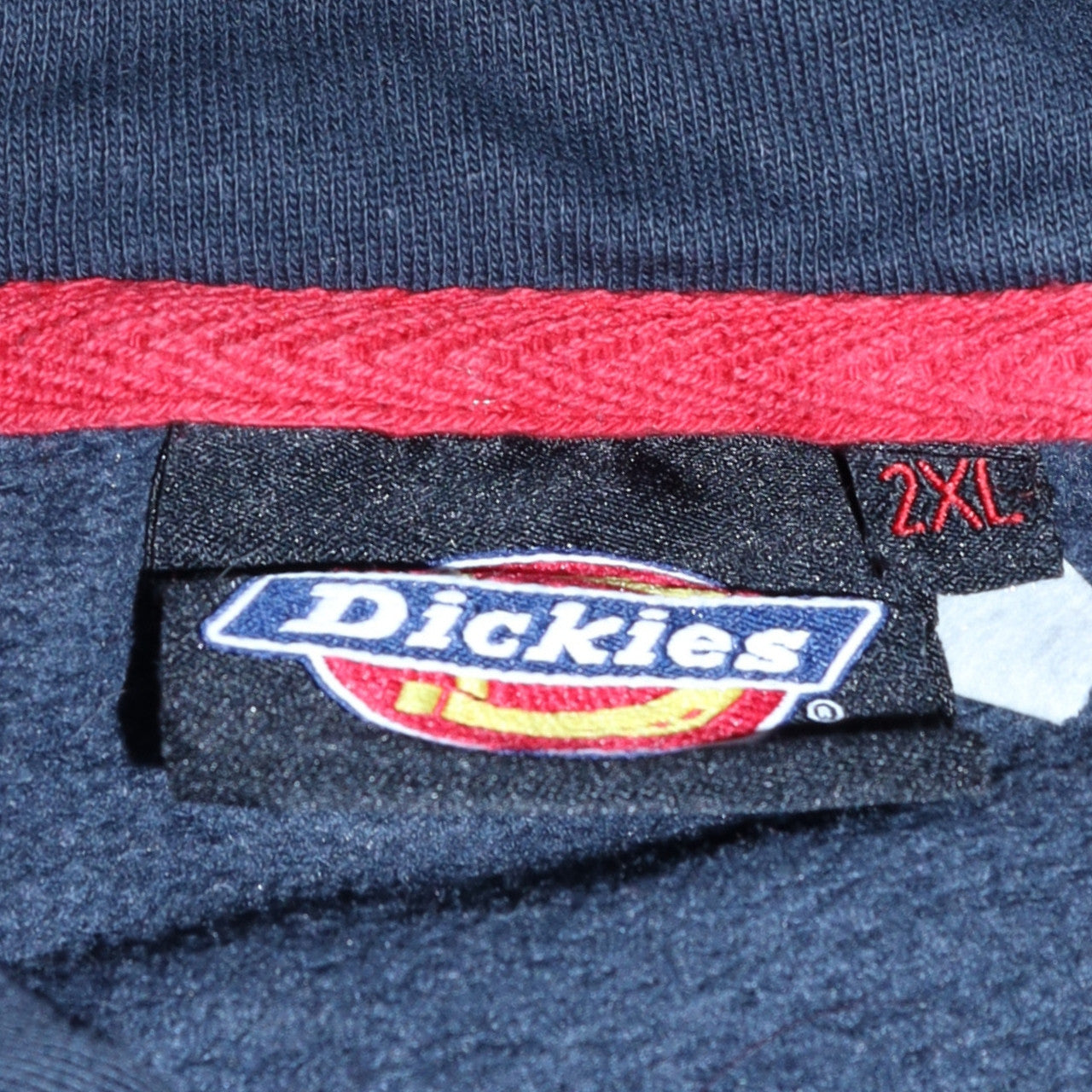 Dickies Men's Blue 2XL Pullover Hoodie with Logo Print