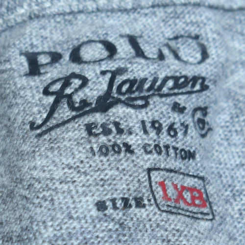 Polo Ralph Lauren Men's Grey Classic Cotton Crew Neck T-Shirt 1XB