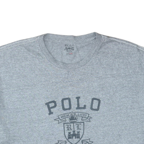 Polo Ralph Lauren Men's Grey Classic Cotton Crew Neck T-Shirt 1XB
