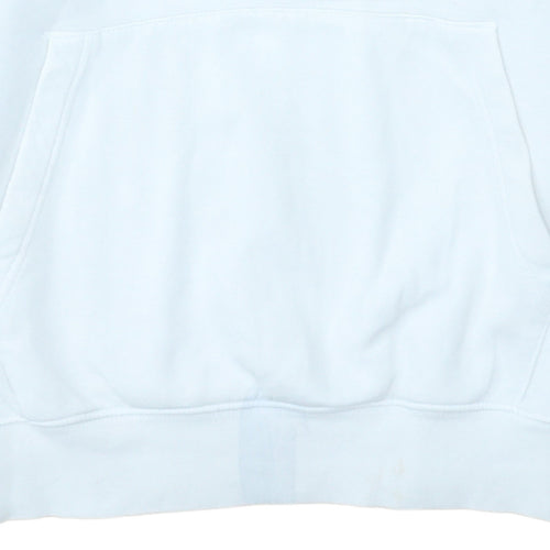 Nike Womens White Small Pullover Hoodie Standard Fit Graphic Print