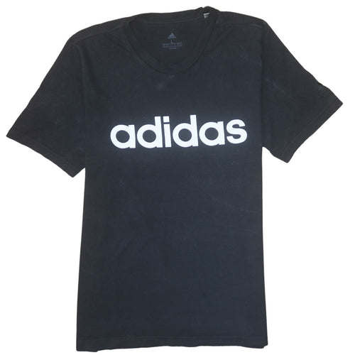 adidas Men's Black Large Graphic Logo Short Sleeve T-Shirt