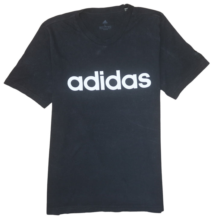 adidas Men's Black Large Graphic Logo Short Sleeve T-Shirt