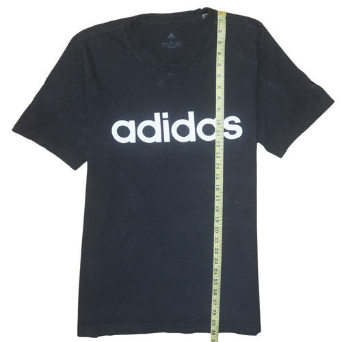 adidas Men's Black Large Graphic Logo Short Sleeve T-Shirt