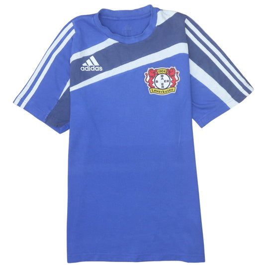 Adidas Men’s Blue Bayer Leverkusen Crew Neck Short Sleeve T-Shirt Size M