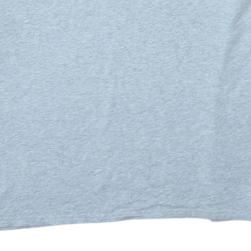 Tommy Jeans Men's Grey 2XL V-Neck Cotton Regular Fit T-Shirt
