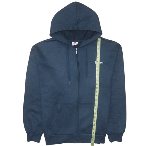 Lee Cooper Men's Blue Full Zip Hoodie Size L Regular Fit
