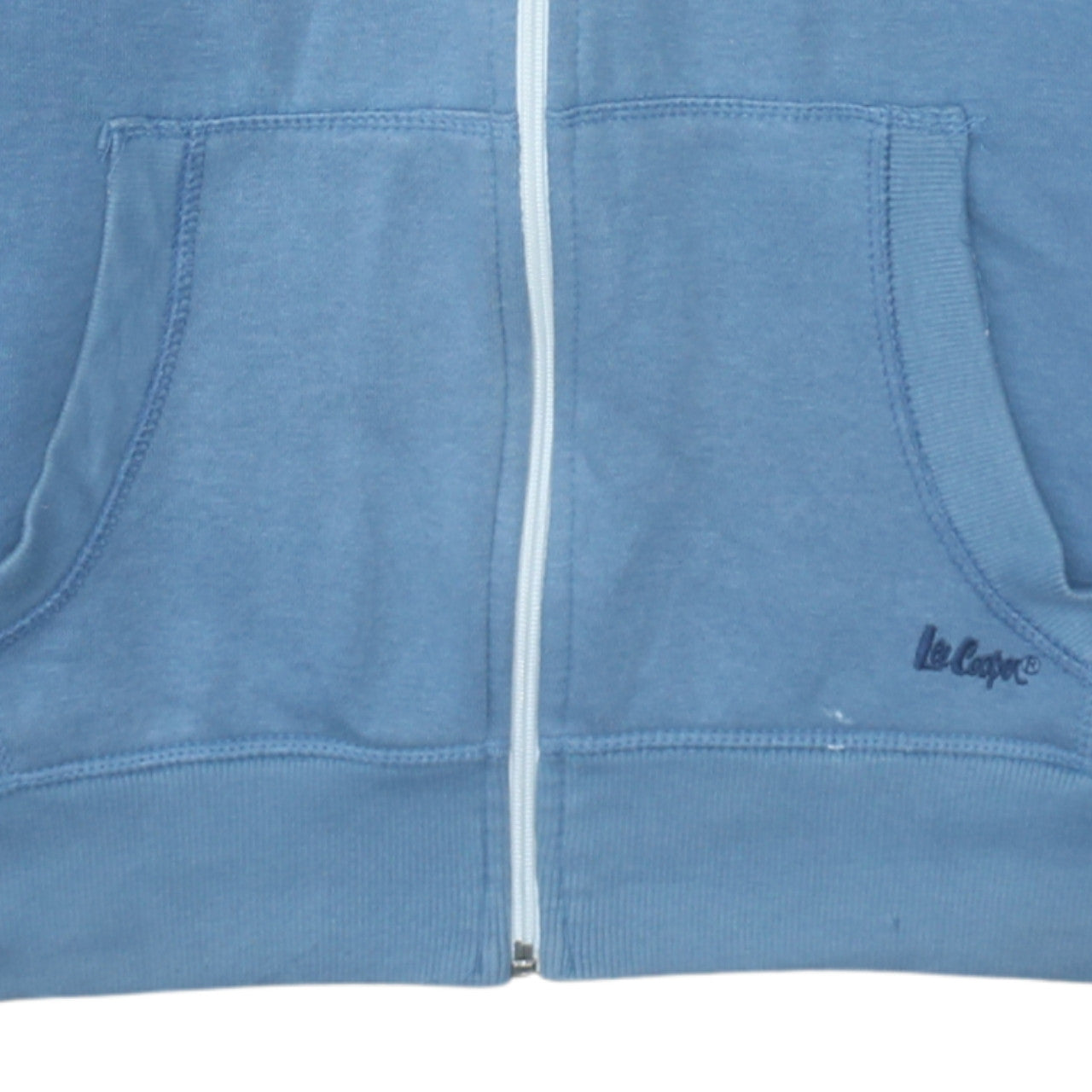 Lee Cooper Men’s Blue Full Zip Colour Block Hoodie Size L
