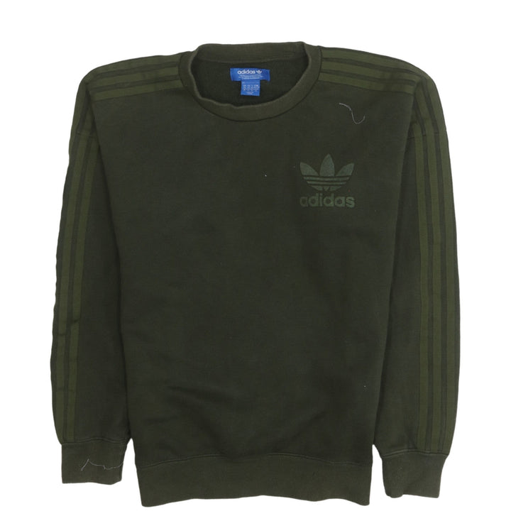 adidas Men's Green Crew Neck Sweatshirt XS Regular Fit Pullover