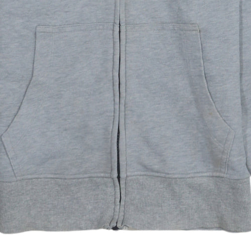 Tommy Hilfiger Women’s Grey Full Zip Hoodie Size S Logo Tape Design