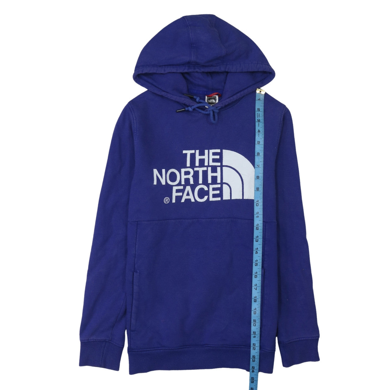 The North Face Womens Blue Pullover Hoodie Small Cotton Casual