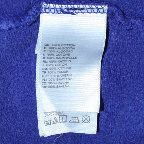 The North Face Womens Blue Pullover Hoodie Small Cotton Casual