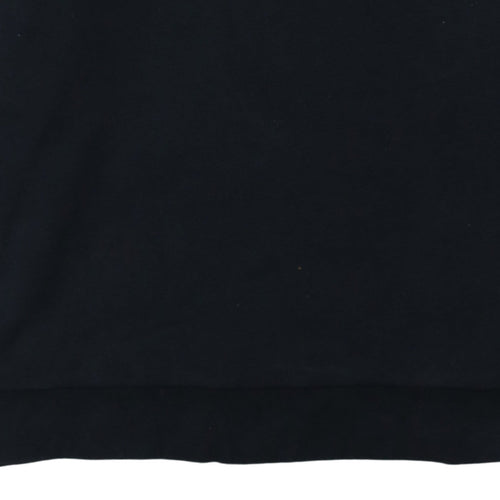 Adidas Men’s Black Pullover Sweatshirt L Crew Neck Logo Fleece