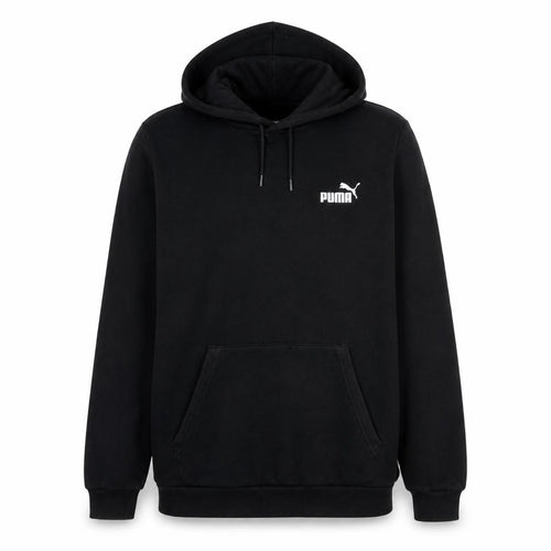 Puma Men's Black XL Pullover Hoodie Fleece Logo Sweatshirt