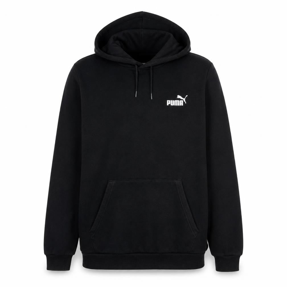 Puma Men's Black XL Pullover Hoodie Fleece Logo Sweatshirt