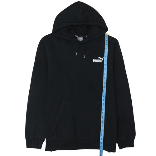 Puma Men's Black XL Pullover Hoodie Fleece Logo Sweatshirt