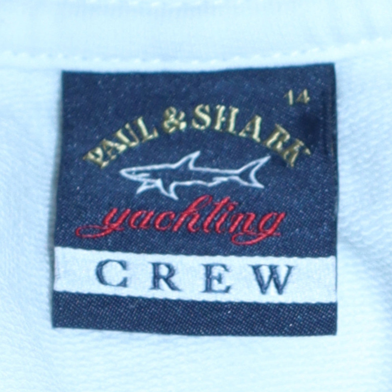 Paul & Shark Women White Size 14 Pullover Sweatshirt Crew Yachting Logo