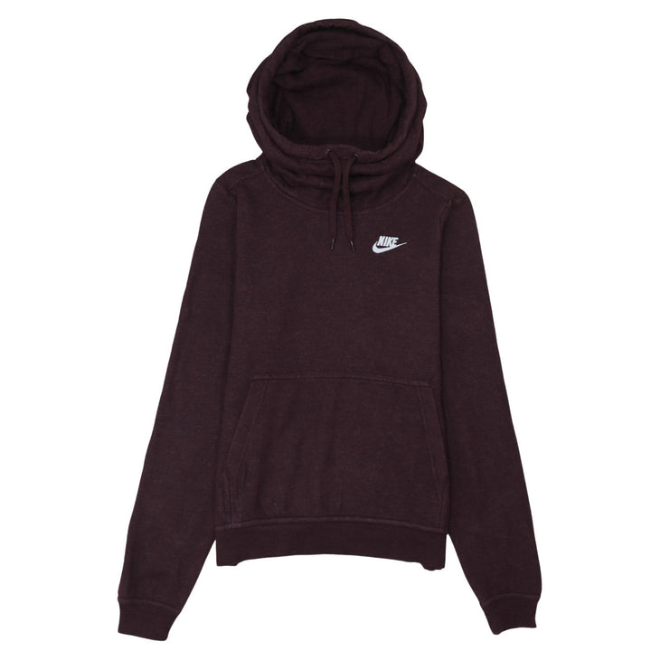 Nike Women's Burgundy Pullover Hoodie XS Cotton Blend Fleece