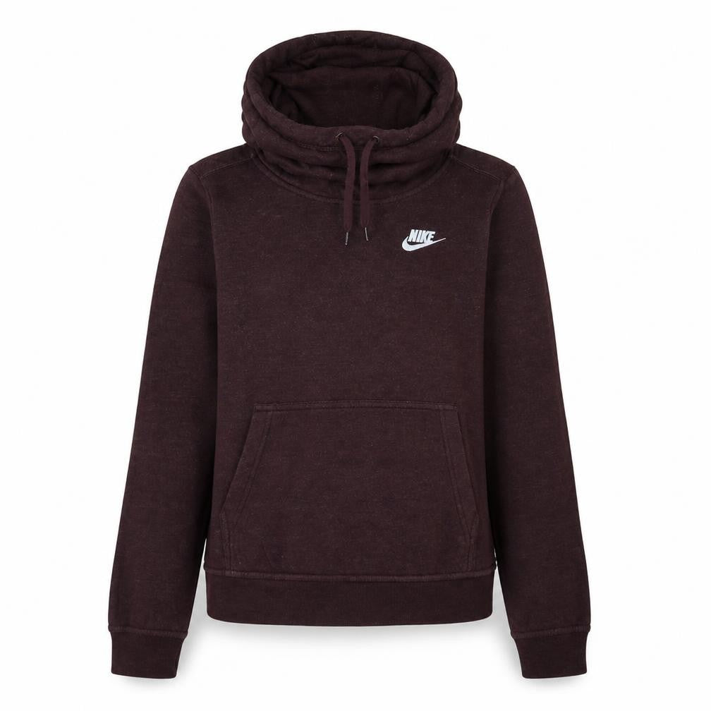 Nike Women's Burgundy Pullover Hoodie XS Cotton Blend Fleece