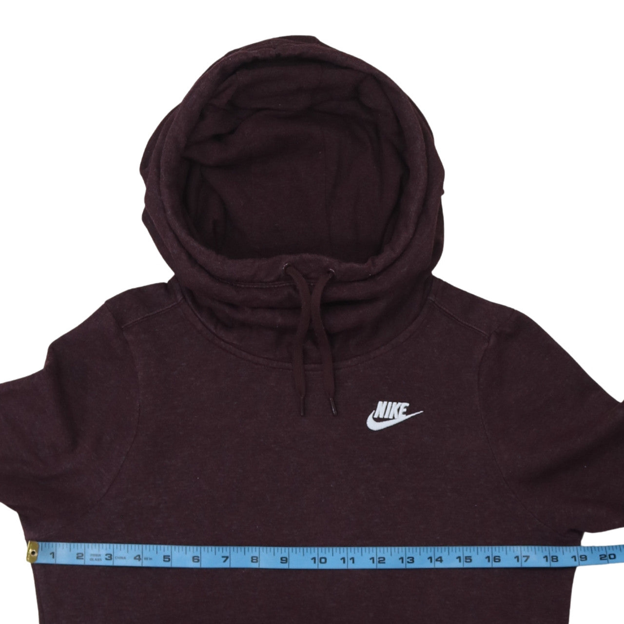 Nike Women's Burgundy Pullover Hoodie XS Cotton Blend Fleece