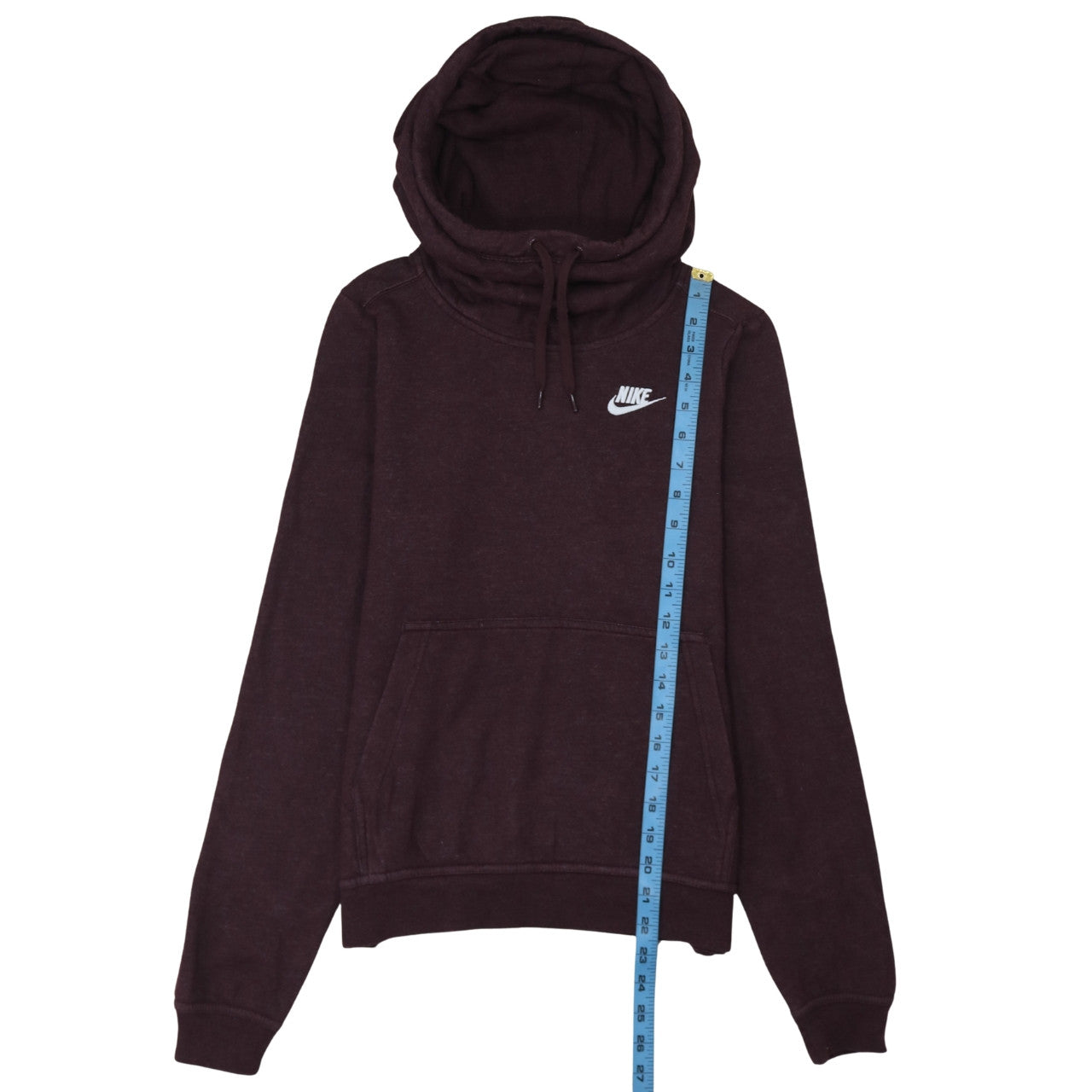 Nike Women's Burgundy Pullover Hoodie XS Cotton Blend Fleece