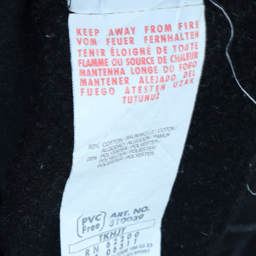 Puma Men's Black XL Geometric Track Jacket Full Zip Cotton Blend