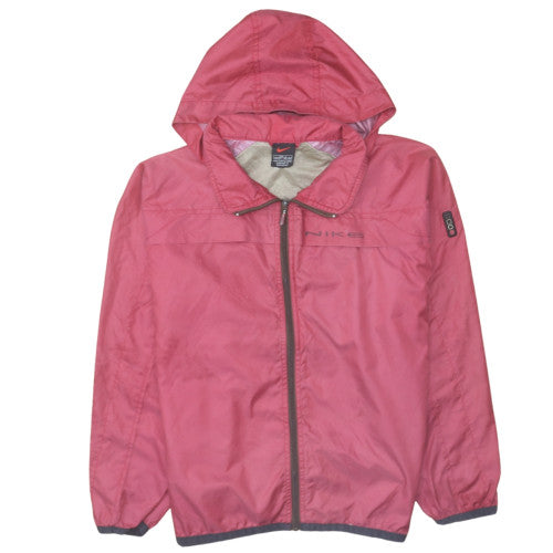 Nike Men's Pink Hooded Windbreaker Jacket Size L