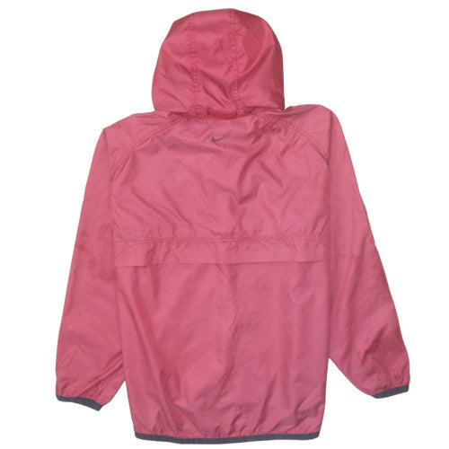 Nike Men's Pink Hooded Windbreaker Jacket Size L