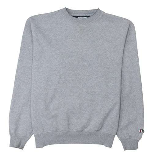Champion Men's Grey Crew Neck Pullover Sweatshirt Size L