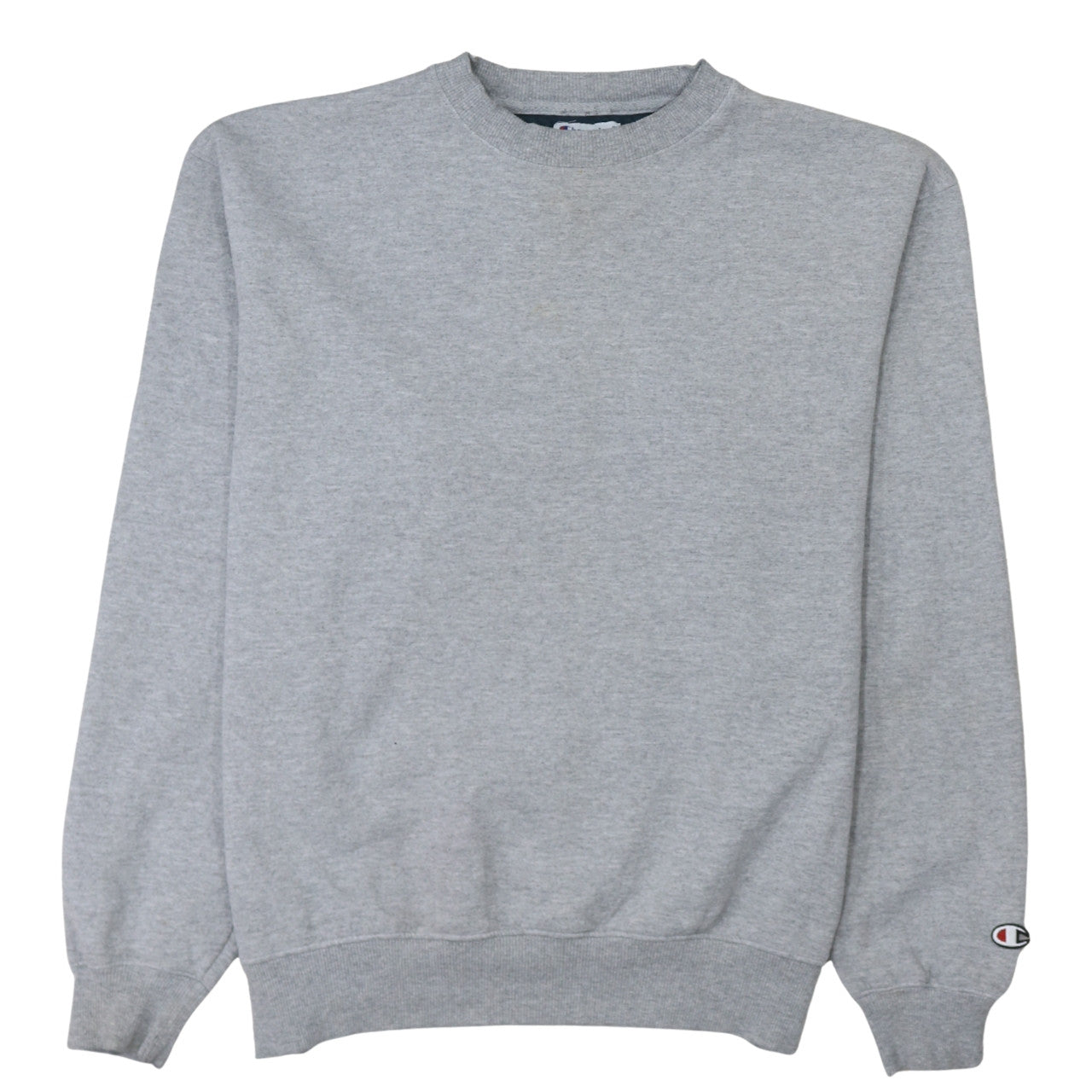 Champion Men's Grey Crew Neck Pullover Sweatshirt Size L