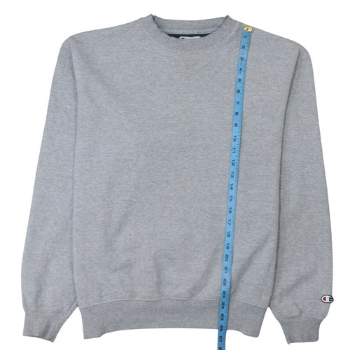 Champion Men's Grey Crew Neck Pullover Sweatshirt Size L