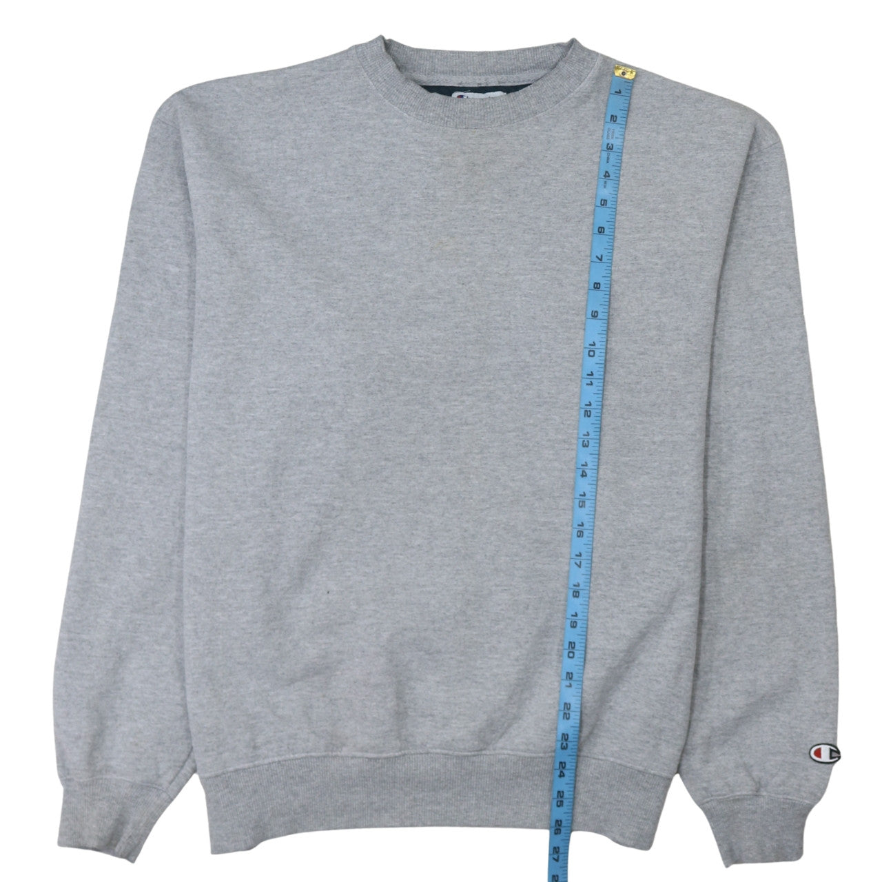 Champion Men's Grey Crew Neck Pullover Sweatshirt Size L