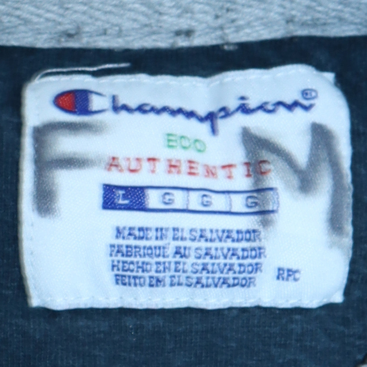 Champion Men's Grey Crew Neck Pullover Sweatshirt Size L