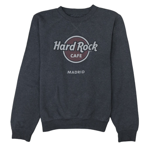 Hard Rock Cafe Madrid Women's Black Pullover Sweatshirt Medium