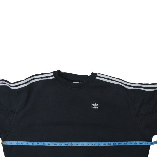 Adidas Womens Black XS Crew Neck Pullover Sweatshirt